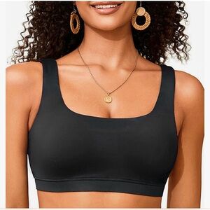 Women’s Yonique Black Sports Bra Swimsuit Top/Swim Bra Bikini BNWT Size - S
